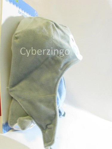 Baby Hat And Booties Set Size 0-12 Months Fleece Infant Grey And Blue BRAND NEW - Picture 9 of 12
