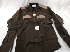 NEW FLYING CROSS 513W6697 MENS 5XL 38/39 DELUXE SHIRT LONG SLEEVE ZIPPER FRONT