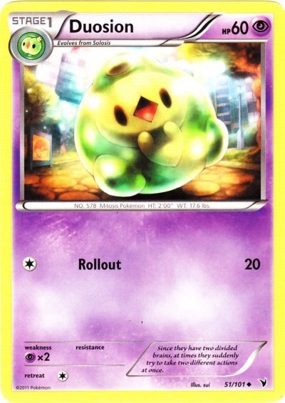Pokemon - Duosion - 51/101 - Uncommon - BW - Noble Victories - NM