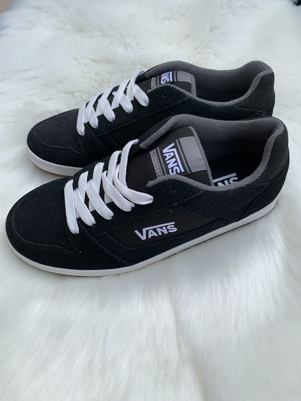 black vans black laces