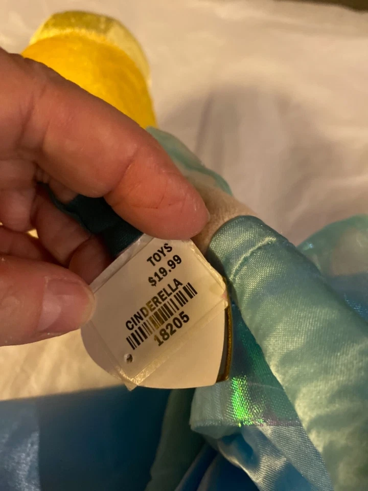 Juguete de peluche TY 18" 2020 Beanie Buddy Disney's Princess Cenicienta como nuevo coleccionable Foto 4 de 4
