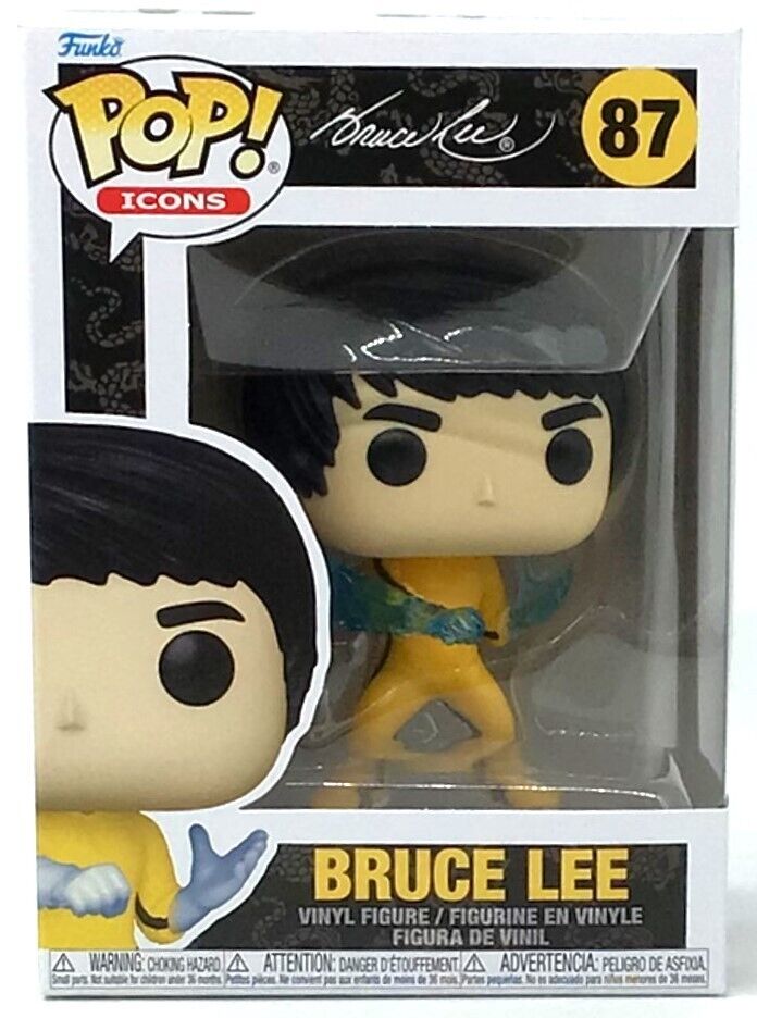 Funko Pop! Icons Movie Game of Death Bruce Lee #87 with POP