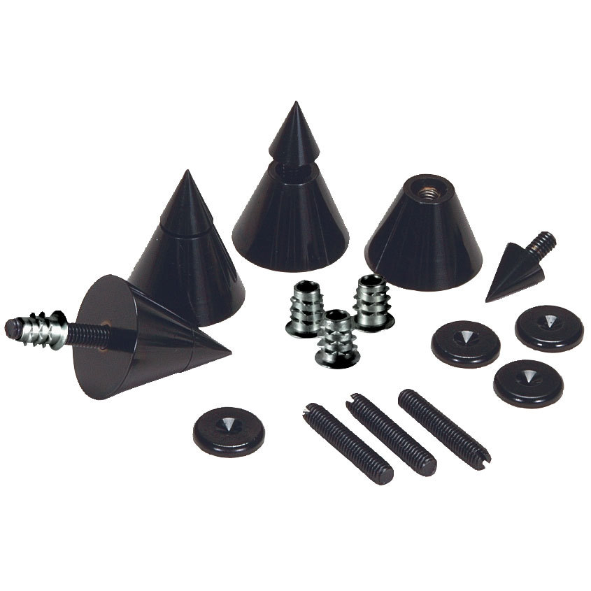 Dayton Audio DSS4-BK Black Speaker Spike Set