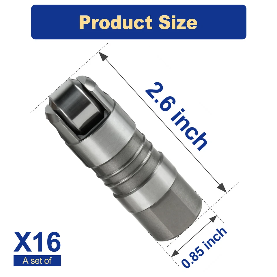 Upgraded M-6500-R302H Hydraulic Roller Lifters for Ford 5.0L Mustang (1984-1995) - Изображение 4 из 4