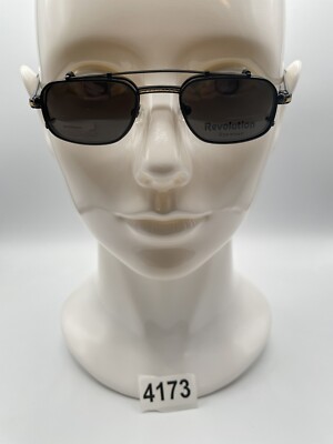 New Vintage Revolution Eyewear With Sun Shade RE077 Color: MBK/YG 41 18 135