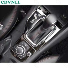 Marco de cubierta de cambio de marchas de consola central de acero negro para Mazda3 Axela 2014-2016 2X