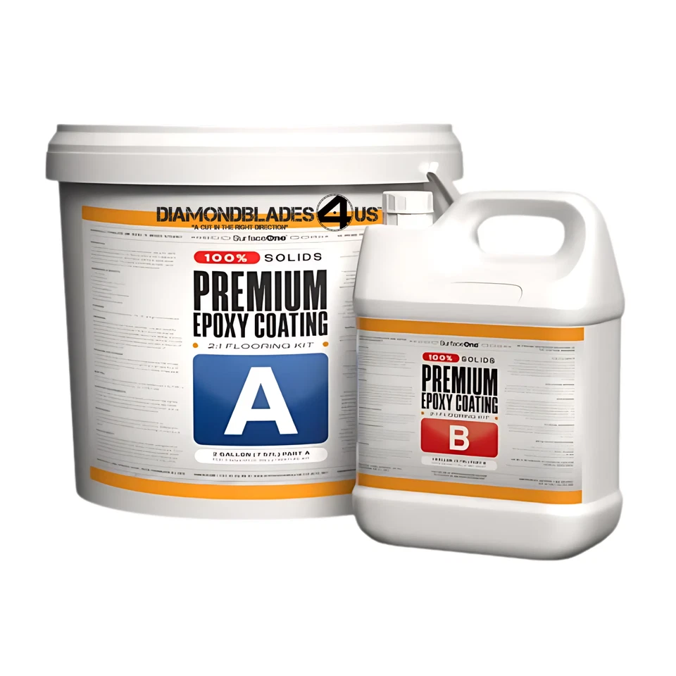 3 Gallon High Gloss Clear Garage Kit House Coating Concrete Durable Epoxy Floor - Image 2 of 2