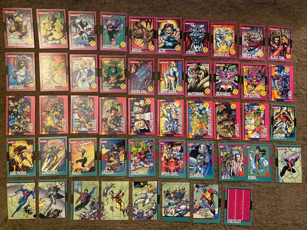 1992 Marvel X-MEN IMPEL 98 Base Card Set INCOMPLETE MISSING #47