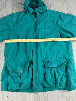 Veste Eddie Bauer Femme Petite Parka Verte - Imperméable Coupe-Vent - Taille S