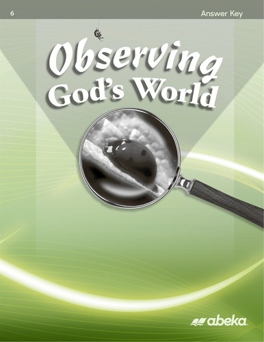 Abeka Observing God's World Answer Key First Edition - 6th Grade - Picture 3 of 4