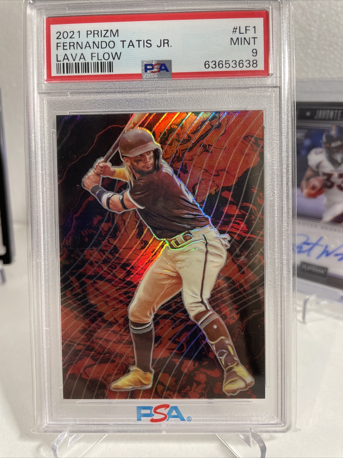 2021 PRIZM FERNANDO TATIS JR LAVA FLOW PSA 9 Mint #LF1 SAN DIEGO PADRES