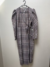 ASOS gingham maxi dress 12 check