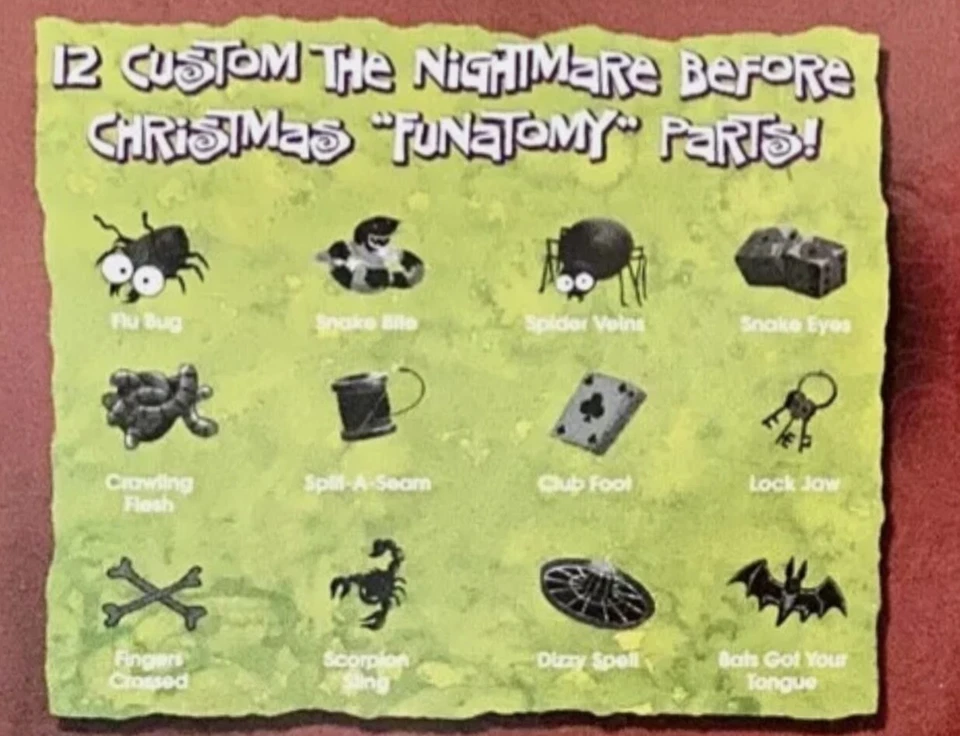 Juego Operación Pesadilla Antes de Navidad Piezas de repuesto individuales que elijas Foto 2 de 4