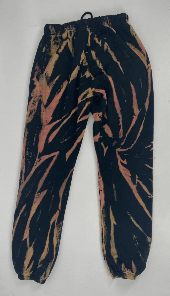 150 Pam Gela Women s Black Brown Tie Dye Joggers Sweatpants