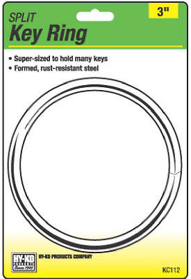 Hy-Ko KC112 Split Key Rings (Pack Of 5) – Heavy Duty, Rust-Resistant Steel – Holds Tons Of Keys!