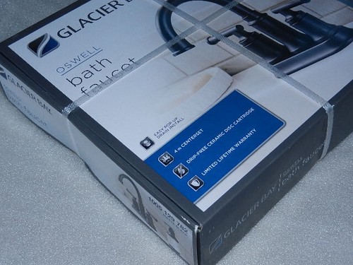 Nuevo grifo fregadero de baño Glacier Bay Oswell 4" conjunto central negro mate centro - Imagen 4 de 11