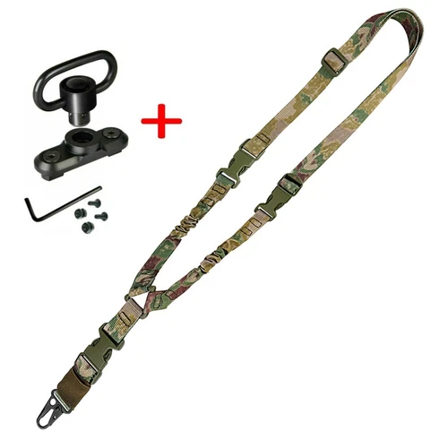 Single Point Gun Rifle Sling Bungee Strap w/ M-LOK Quick Release QD Sling Swivel - Bild 40 von 44