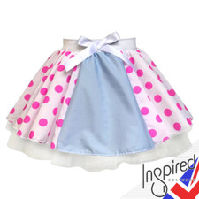 Girls LITTLE BO PEEP Costume WORLD BOOK DAY Costume Story Toy PINK POLKA DOT