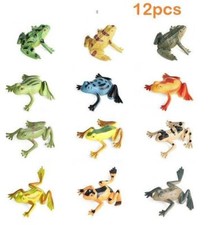12pcs Frog Animal Toy Pvc Action Figure Doll Kids Toys Party Gifts New