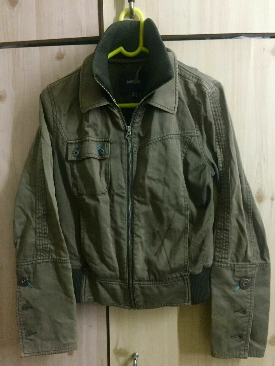 MEXX Military Army Style Utility Crop Wide Sleeve Zip Double