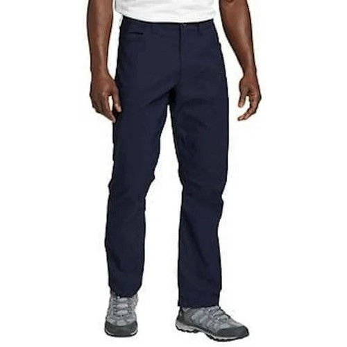 Eddie Bauer Men's Tech Pants Blue 36x30 Water Repellant UPF 50+ 2 Way