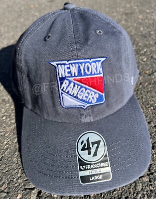 Authentic '47 Brand by Fanatics New York Rangers Throwback Franchise Fitted Hat