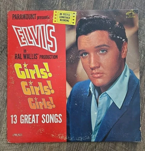VTG Elvis Presley Girls! Girls! Girls! Vinyl Record 33 RPM 12" LP LPM-2621