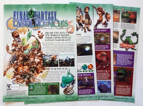 Magazine Article FINAL FANTASY CRYSTAL CHRONICLES 10-Pages NINTENDO POWER 2004 - Picture 1 of 3