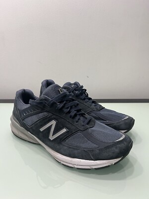 New Balance 990v5 13 New Balance 990v5 Running Shoes Mens 13 D Silver Black  main image 3