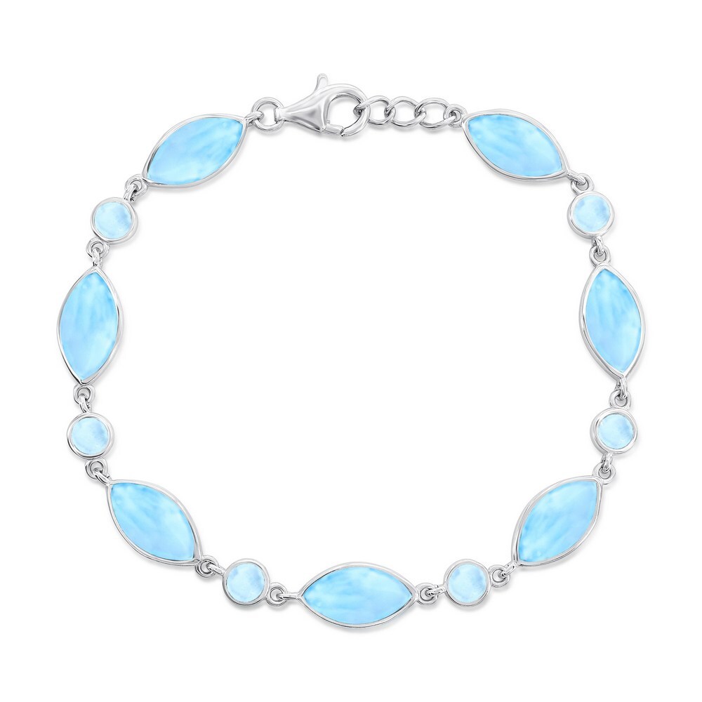 larimarbrace.ymさん12-28-2 Larimar Bracelets 7mm 9mm 11mm 13mm – HighlandCrystal Shop