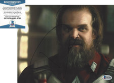 DAVID HARBOUR SIGNED BLACK WIDOW 8x10 MOVIE PHOTO 1 BECKETT COA RED GUARDIAN BAS