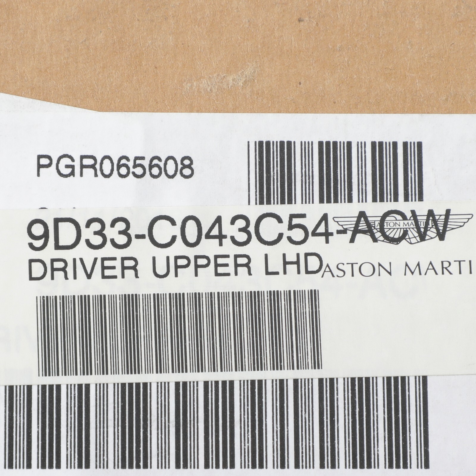 GENUINE ASTON MARTIN DRIVER UPPER LHD INSTRUMENT PANEL COVER OE 9D33-C043C54-AC