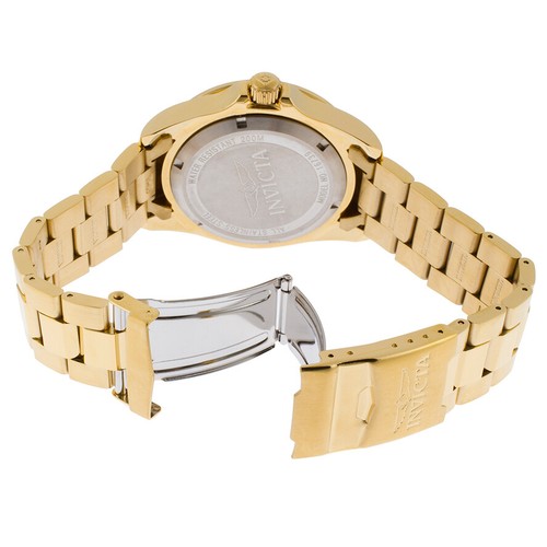 ¡NUEVO! Reloj para hombre Invicta Pro Diver esfera champán números romanos en tono dorado - Imagen 3 de 5