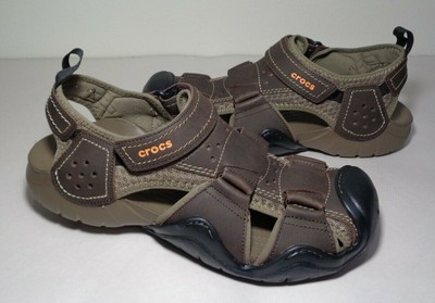 crocs leather fisherman