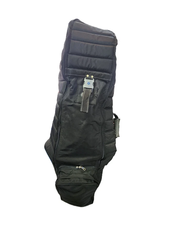 Samsonite Quilted Golf Travel Bag With Cover And Wheels Black - Image 2 of 4