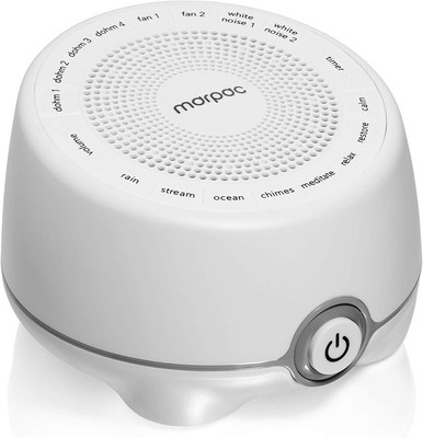 Whish White Noise Sound Machine, 16 Natural & Soothing Sounds, Volume Control fo