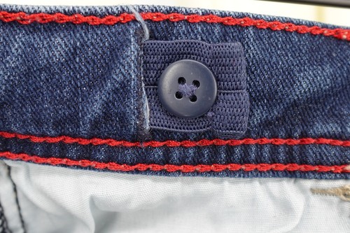 Jordache Youth Girl Distressed Adjustable Waist Stretch Bermuda Shorts Size 7 - Picture 19 of 20