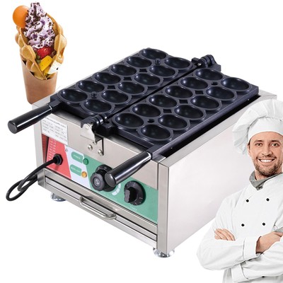 Commercial Waffle Making Machine Stainless Electric Bubble Egg Cake Maker 3000W