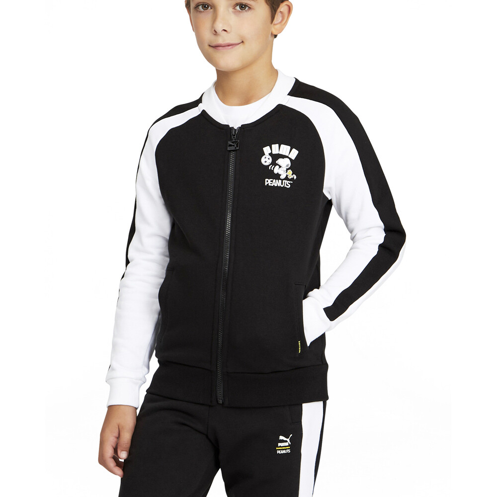 Спортивная куртка Puma X Peanuts T7 для маленьких мальчиков, размер от 2 лет, Повседневная спортивная верхняя одежда 5