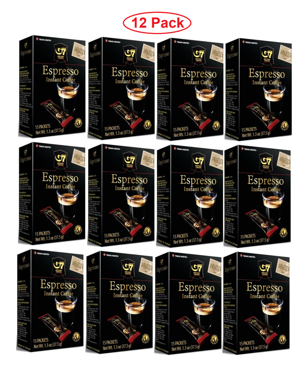 Trung Nguyen G7 Espresso Instant Coffee 15 Sticks x 2.5g (Pack of