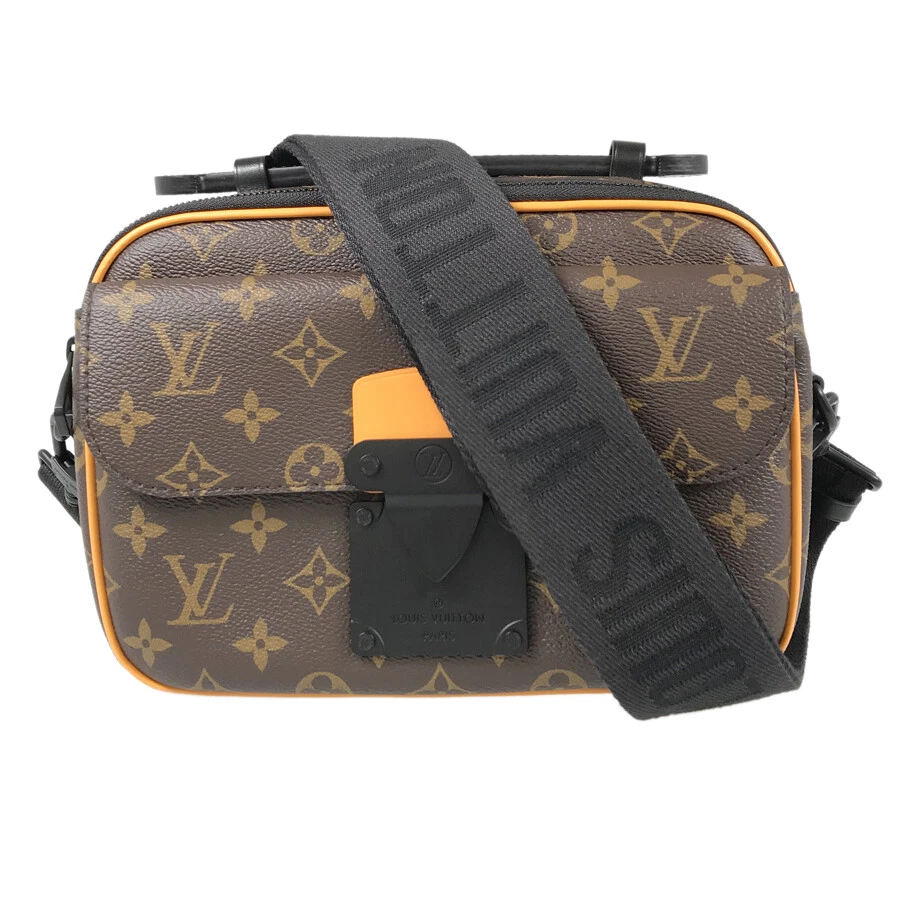 LOUIS VUITTON Monogram Macassar S Lock Messenger M46688 Shoulder  