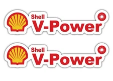 SHELL V-Power OIL RACING DECAL STICKER 3M USA MADE TRUCK HELMET VEHICLE CAR WALL