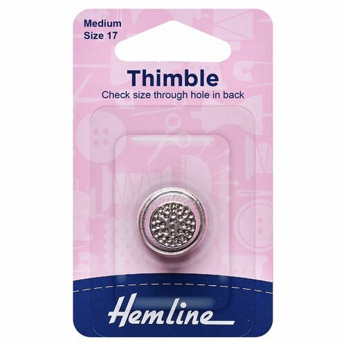Hemline Metal Thimble: Size 16 - Small H222.S