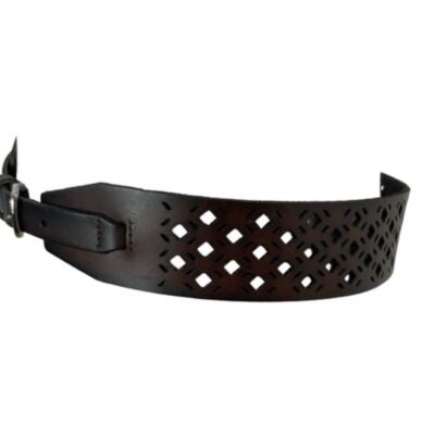 Lines Pelle Leather Brown Belt Size M