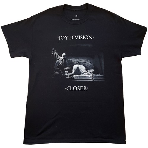 Joy Division T-Shirt Ufficiale Classic Closer - Logo Band - Bianca - Taglia XXL - Cotone Unisex - 5
