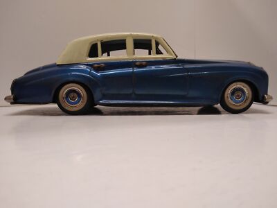 Vintage Bandai Rolls Royce Silver Cloud Tin Friction Motor Toy Car