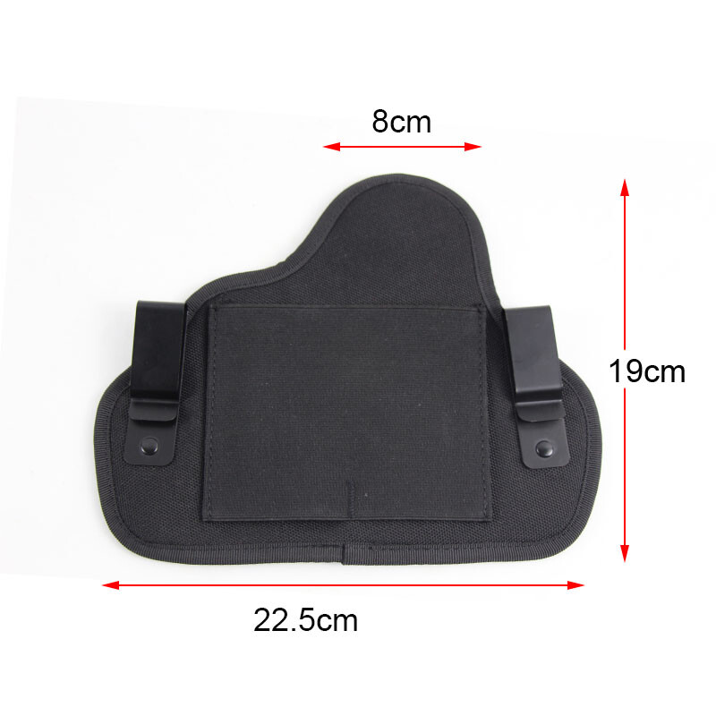 Tactical Dual Clip Soft Pancake Pistol Holster Concealed Carry IWB Gun Holster