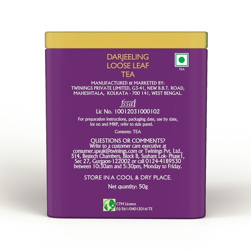 Twinings Darjeeling Loose Leaf Tea 50gm Free Shipping - Picture 7 of 7