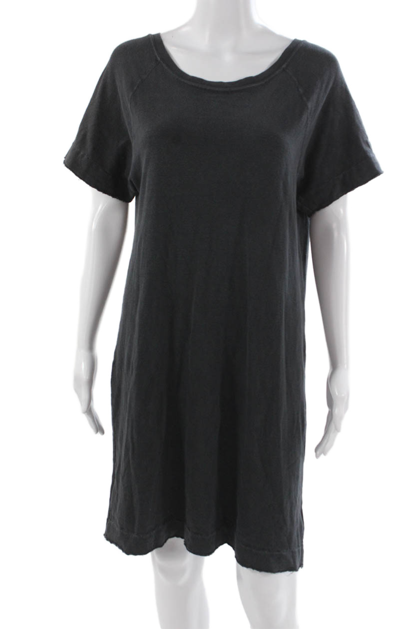 Standard James Perse Womens T-Shirt Dress Gray Mini Size 1Free Shipping in US $100+ Orders | $6.95 Orders Below