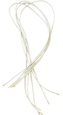White Corded Bolo Tie Strings 36" - LOT of 5